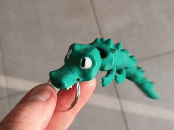 Llavero Cocodrilo articulado