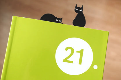 Marca Libros Gatito Negro 2 UNIDADES