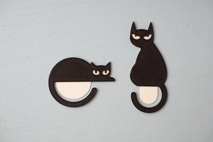 Marca Libros Gatito Negro 2 UNIDADES